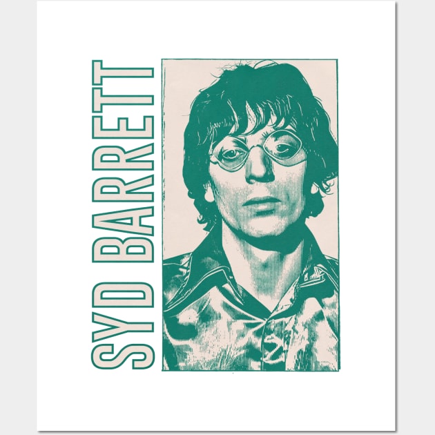 Syd Barrett - - - Original Fan Artwork Design Wall Art by unknown_pleasures